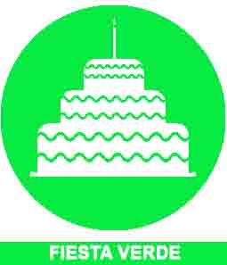 Cumpleaños Decoración Verde 1397